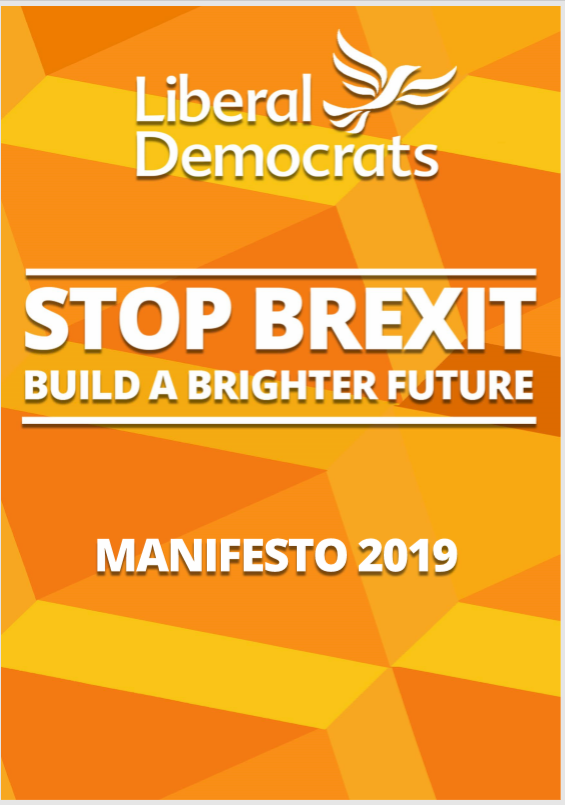 Lib Dem Manifesto 2019
